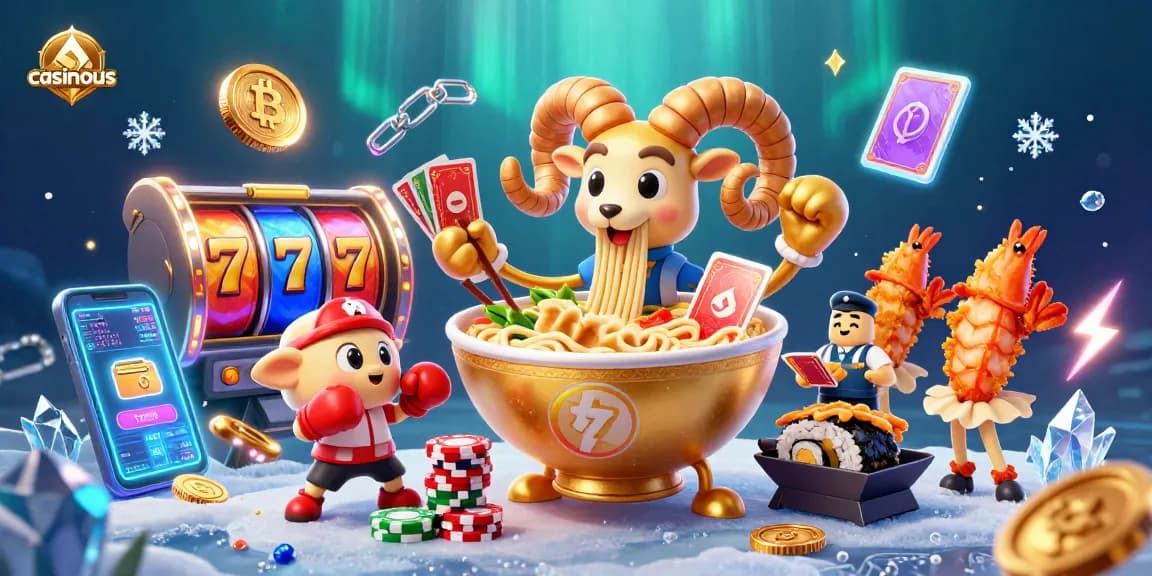 Engaging scene of casinous characters with vibrant slot elements showcasing dynamic online casino action.